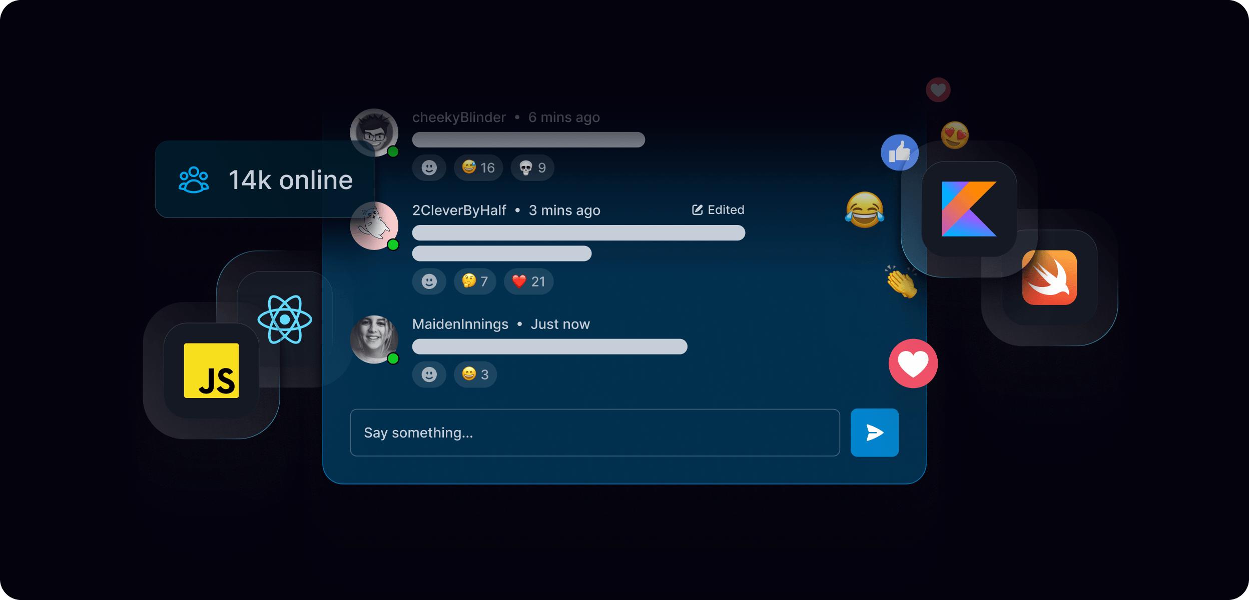 Chat and messaging example